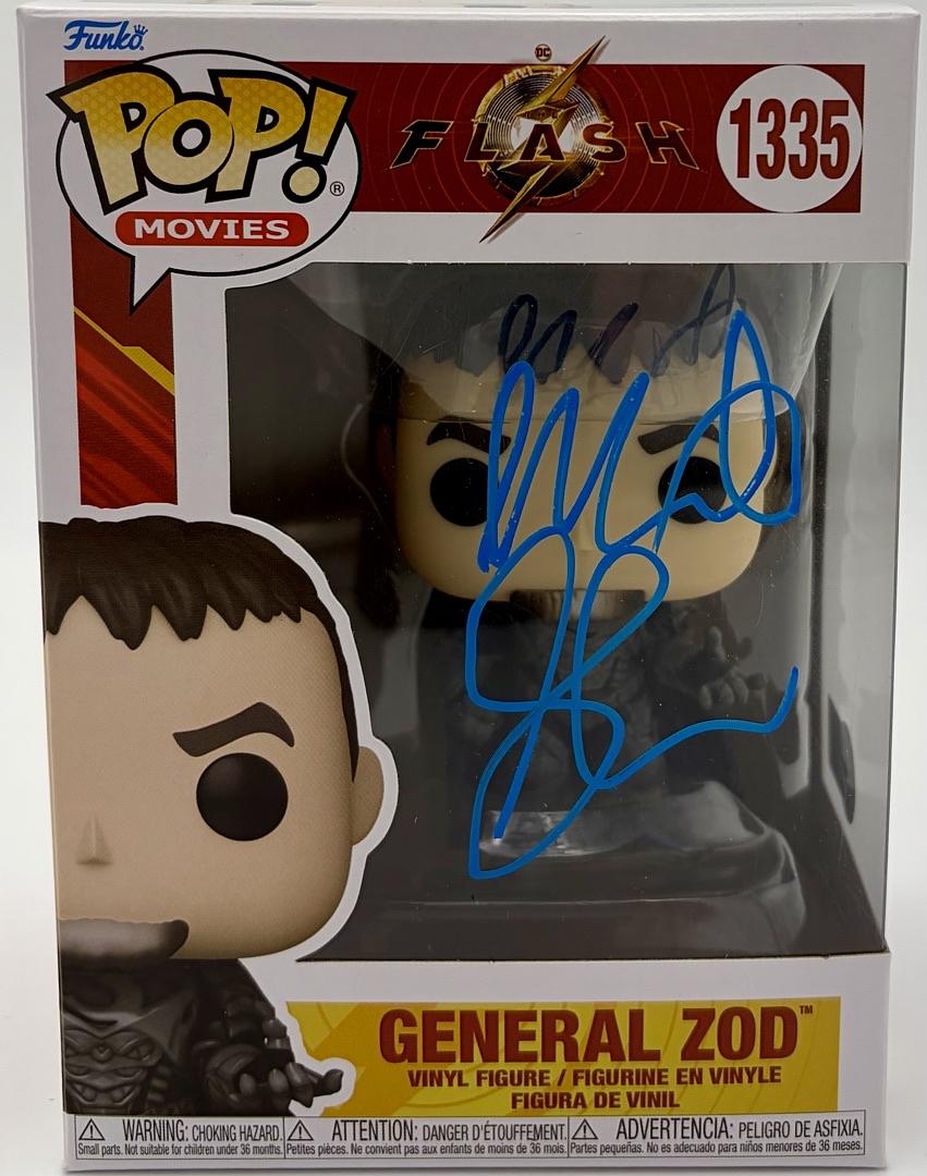 Michael Shannon signed "General Zod" Funko #1335 (Flash) - Beckett COA
